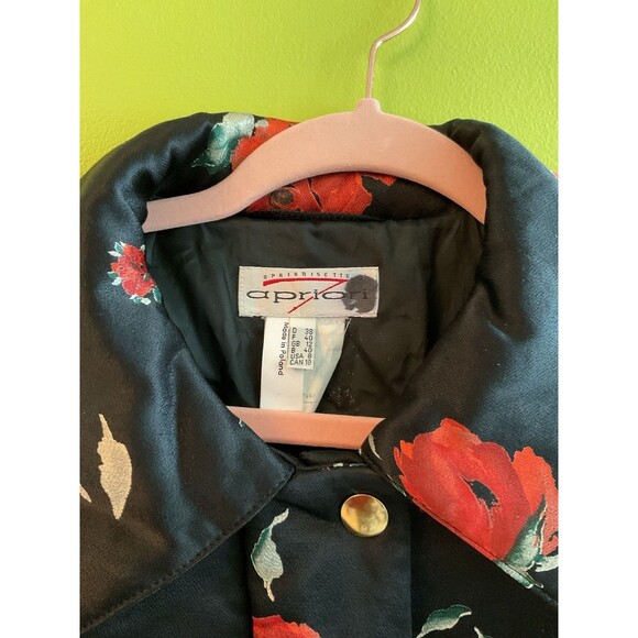 Apriori Escada Floral Print Zip Front Puffer Jacket - Picture 3 of 3